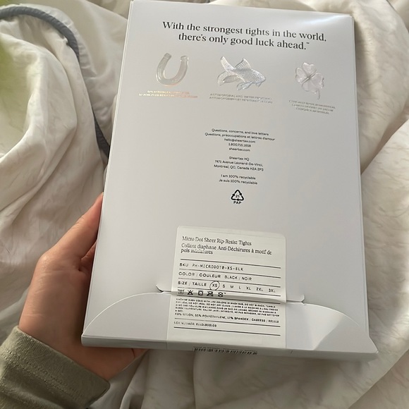 Sheertex micro dot sheer rip-resist tights size xs black - Picture 2 of 3